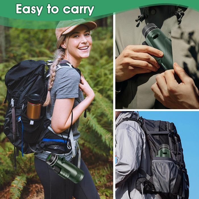 High-Powered 10x42 Monocular Telescope with Tripod and Adapter