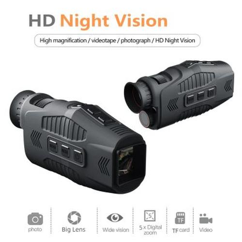 1080P HD Night Vision Monocular with 5x Digital Zoom for Hunting