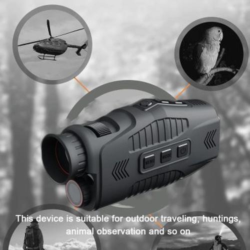 1080P HD Night Vision Monocular with 5x Digital Zoom for Hunting