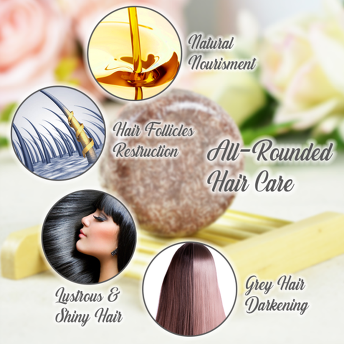 10g Natural Polygonum Hair Darkening Shampoo Bar