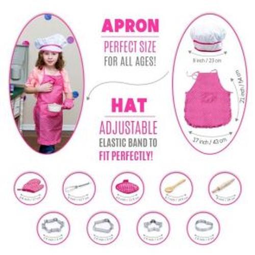 11-Piece Kids Cooking and Baking Set for Toddler Chefs