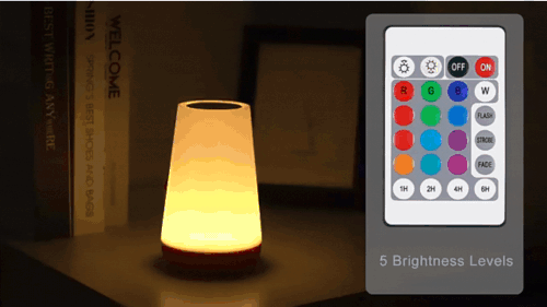 13-Color LED Night Light with Remote ,Touch Control