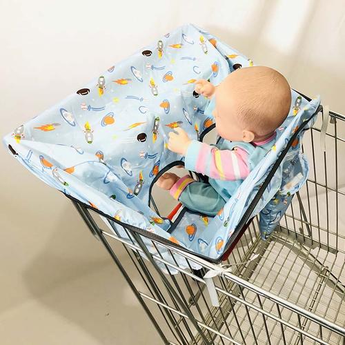 2-in-1 Baby Shopping Cart Cover &amp; High Chair Cover for Supermarket