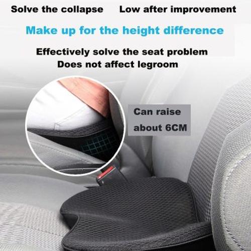 2-in-1 Memory Foam Car Seat Cushion for Lower Back Pain Relief and Hip Support