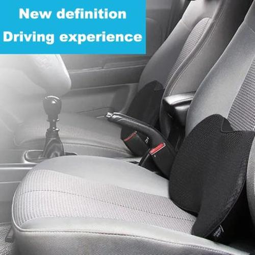 2-in-1 Memory Foam Car Seat Cushion for Lower Back Pain Relief and Hip Support