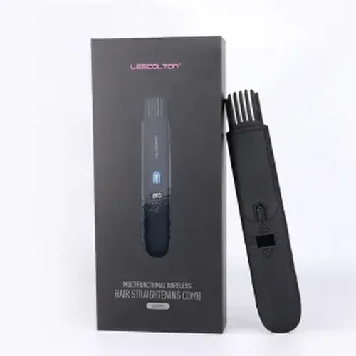 2-in-1 Wireless Charging Hair Snd Beard Straightener With LCD Display