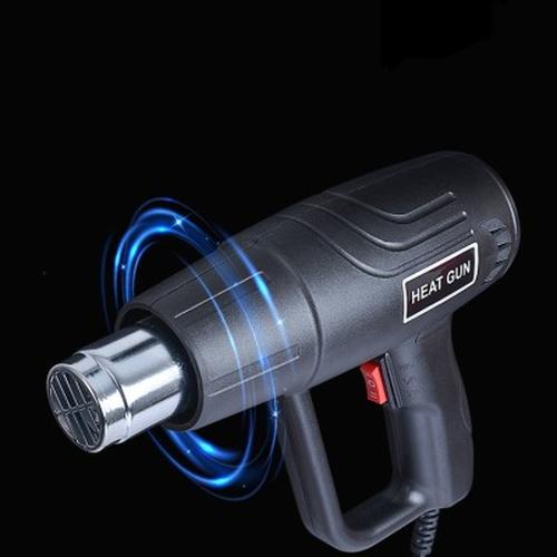 2000W Heat Gun Air Gun Dual Temperature Settings + 4 Nozzles High Power Tool