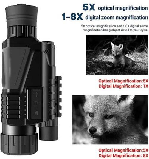 200M Full Dark Digital Night Vision Monocular for Hunting Video Recording