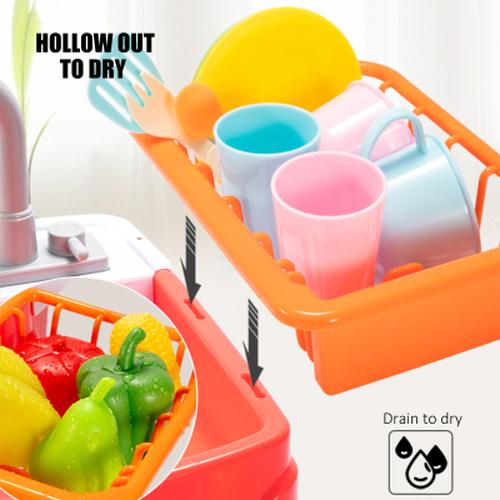 28Pcs Kids Kitchen Play Sink