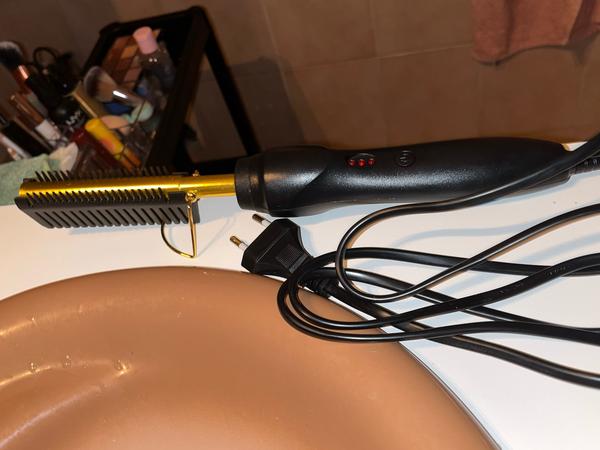 3 in 1 Electric Hot Comb Straightener Curler photo review