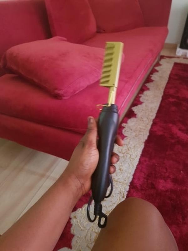 3 in 1 Electric Hot Comb Straightener Curler photo review