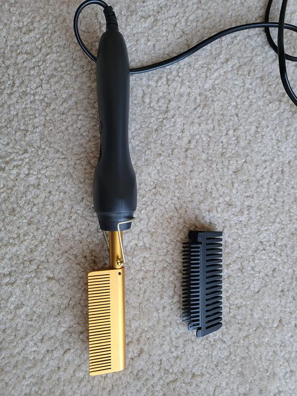 3 in 1 Electric Hot Comb Straightener Curler photo review