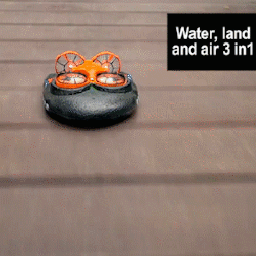 3-in-1 Mini Drone Hovercraft for Land, Water, Air