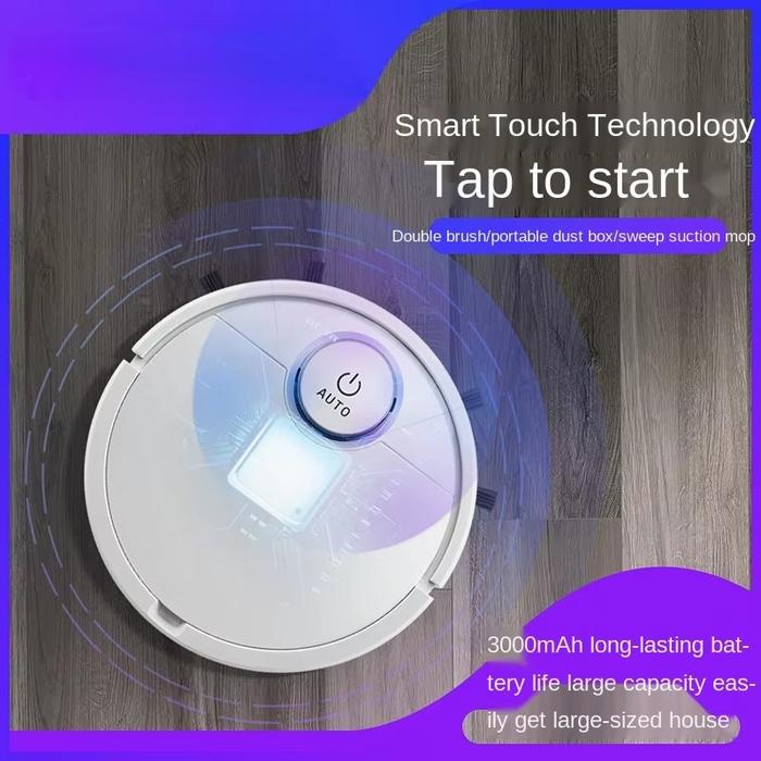 3-in-1 Large Automatic Robot Vacuum Cleaner with Self-Charging Feature