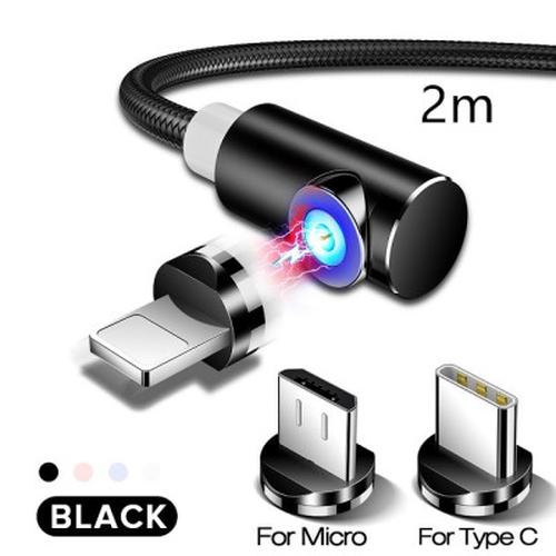 3-In-1 Magnetic Charger Cable Lightning Type-C Micro