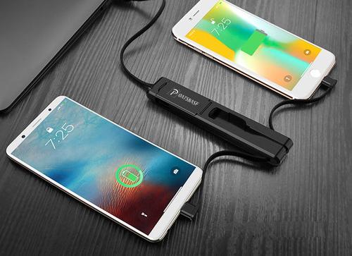 3-In-1 Usb Cable &amp; Phone Holder - The Cable You Need For All Devices