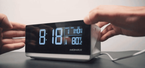 3-in-1 Wireless Charger Alarm Clock with LED Display