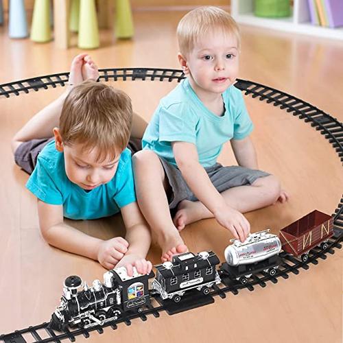 3 Speed Remote Control Rc Train Set With Smoke, Sound And Light