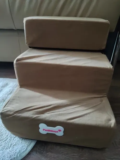 3-Step Pet Stairs – Soft, Anti-Slip Ramp for Small Pets photo review