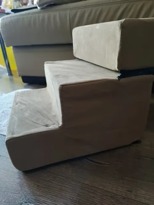 3-Step Pet Stairs – Soft, Anti-Slip Ramp for Small Pets photo review
