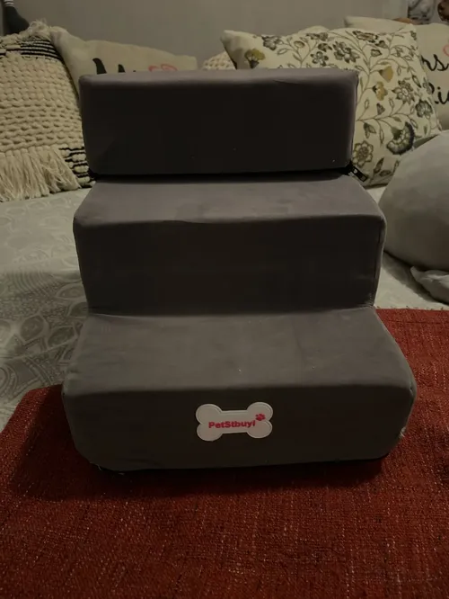 3-Step Pet Stairs – Soft, Anti-Slip Ramp for Small Pets photo review