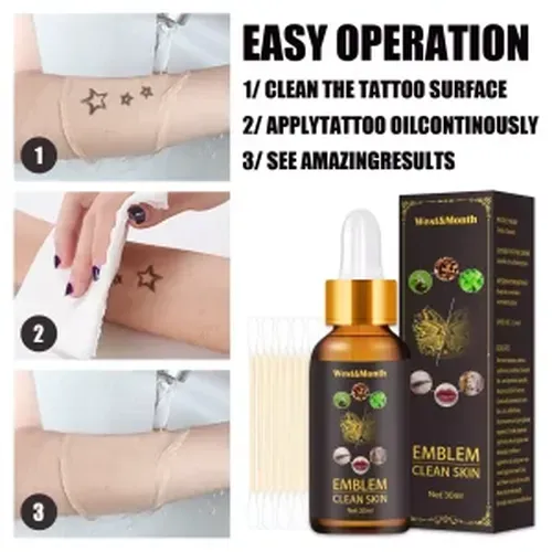 30Ml Herbal Essential Oil Tattoo Removal, Eyebrow Color