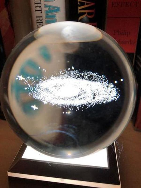 3D Laser Engraved Galaxy Universe Spirit Crystal Ball photo review