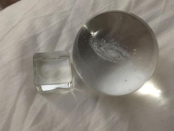 3D Laser Engraved Galaxy Universe Spirit Crystal Ball photo review