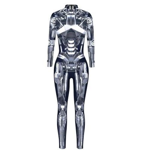 3D Robot Cyberpunk Bodysuit Costume S-Xl