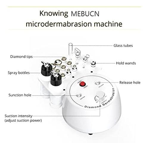 3In1 Mini Diamond Microdermabrasion Dermabrasion Face Vacuum Spray Peel Machine