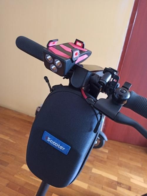 4 In 1 Bicycle Phone Holder With Horn Front Lamp, Power Bank Light photo review