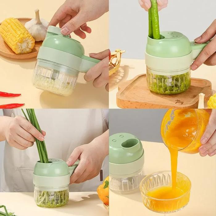 4 In 1 Multifunctional Electric Vegetable Cutter
