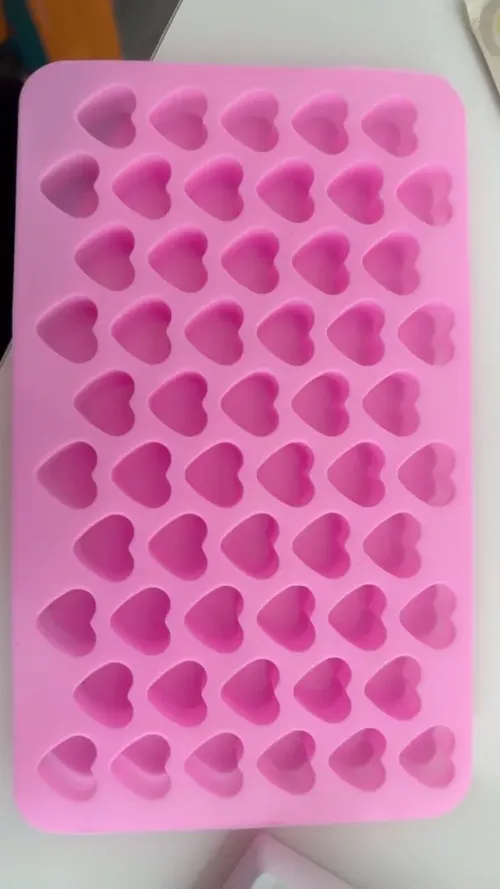 55 Love Mini Heart Shape Silicone Chocolate Ice Cube Mold - Refrigerator Baking Kitchen Mold photo review