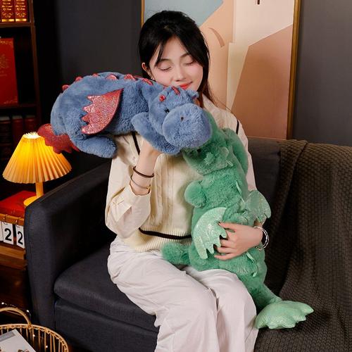 90Cm Evil Dragon Plush Toys Stuffed Dinos Flying Wings White Dragons Plushies