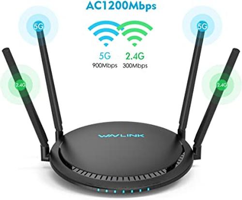 Ac1200 Smart Wifi Router Dual Band Gigabit Wireless 1200Mbps Internet Router