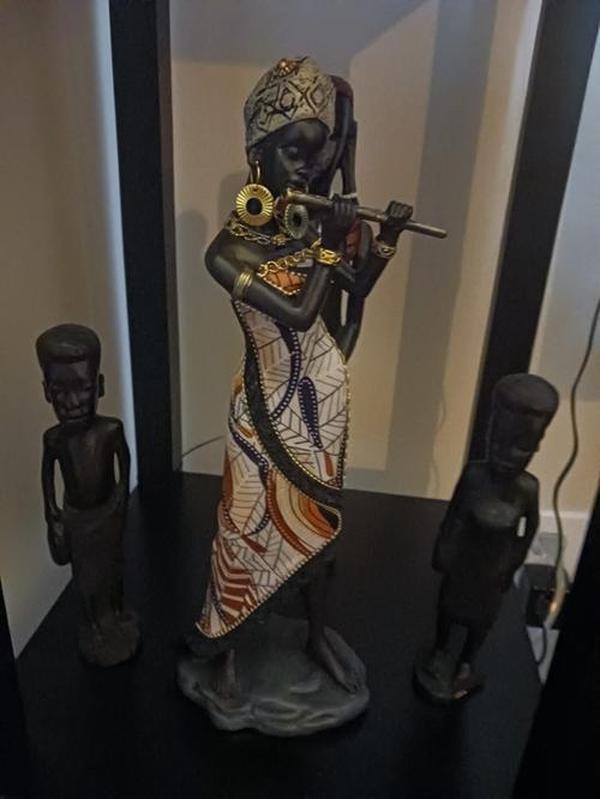 African Woman Sculpture Ideal Interior Decoration photo review