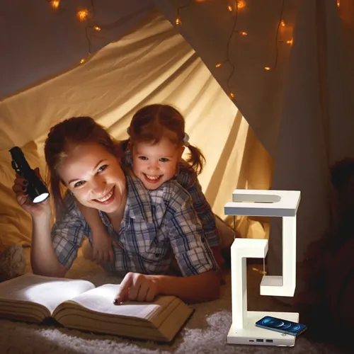 Anti-Gravity LED Desk Lamp with Wireless Charging