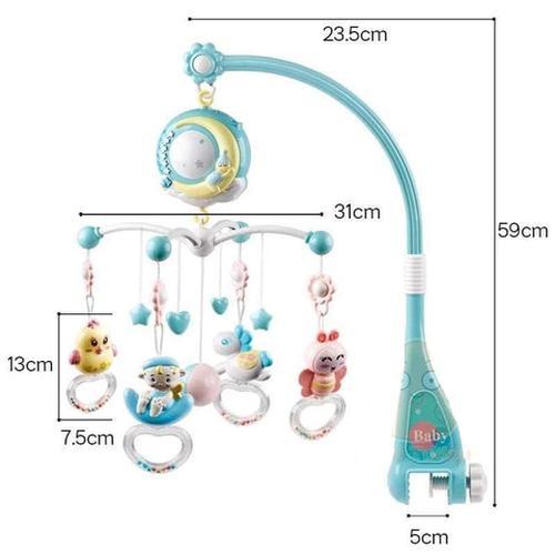 Baby Crib Musical Mobile With Projector, Baby Music Bedside Bell Projection