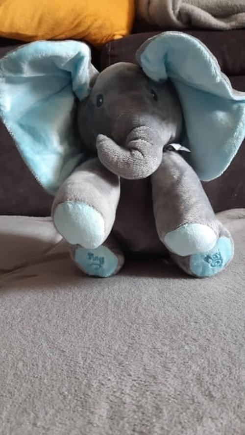 Baby Peek-A-Boo Singing Elephant Plush Toy - Educational & Electric photo review