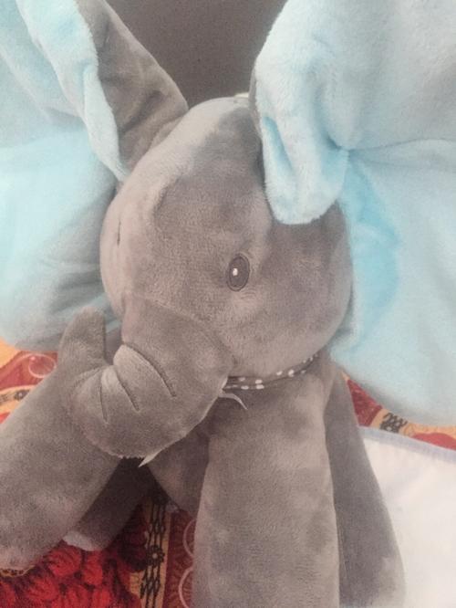 Baby Peek-A-Boo Singing Elephant Plush Toy - Educational & Electric photo review