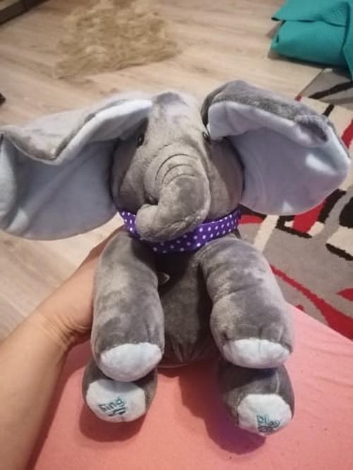 Baby Peek-A-Boo Singing Elephant Plush Toy - Educational & Electric photo review