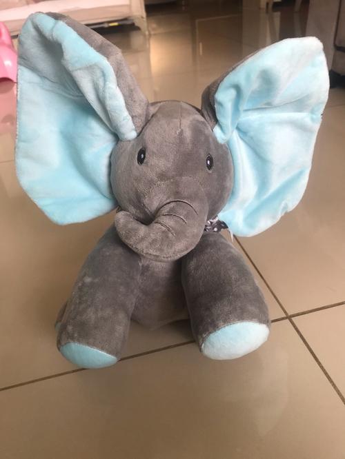 Baby Peek-A-Boo Singing Elephant Plush Toy - Educational & Electric photo review