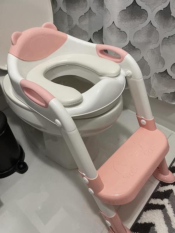 Baby Toilet Training Seat With Adjustable Ladder photo review