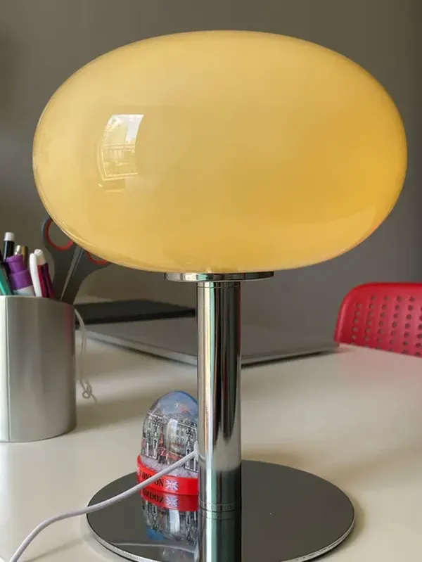 Bauhaus Modern Minimalist Retro Glass Lollipop Table Lamp for Girls Bedroom photo review