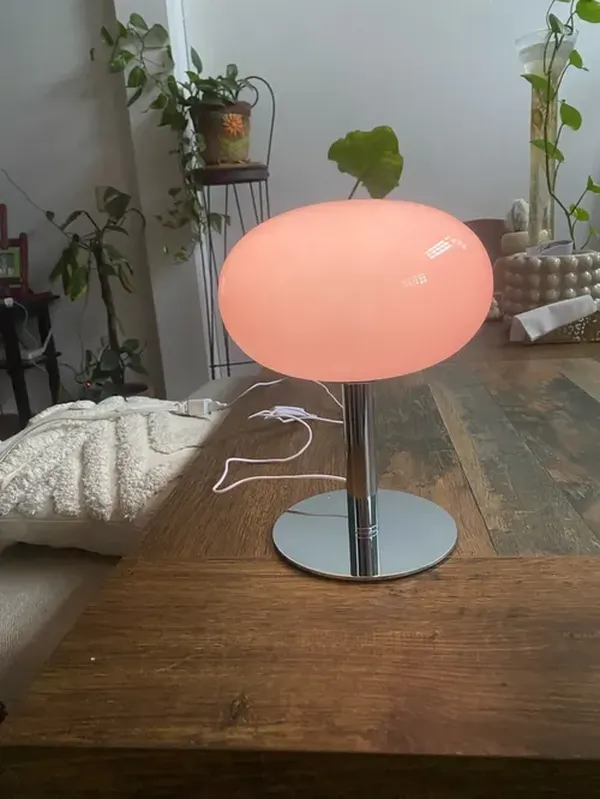 Bauhaus Modern Minimalist Retro Glass Lollipop Table Lamp for Girls Bedroom photo review