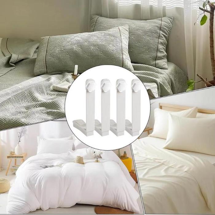 Bed Sheet Grippers Clip Set