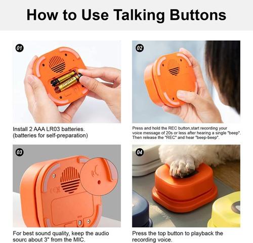 Best Dog Training Toy with Record Button - Easy to Use and Portable