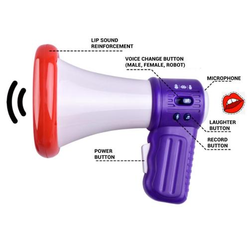 Big Mouth Funny Megaphone Recording Speaker - Kids Voice Changer