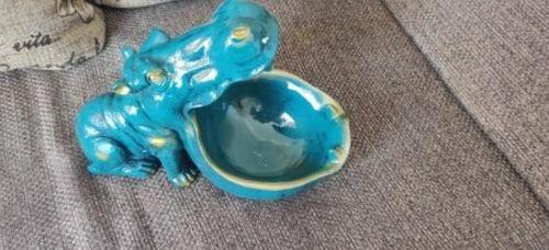 Big Mouth Hippo Ceramic Storage Figurine Key Bowl photo review