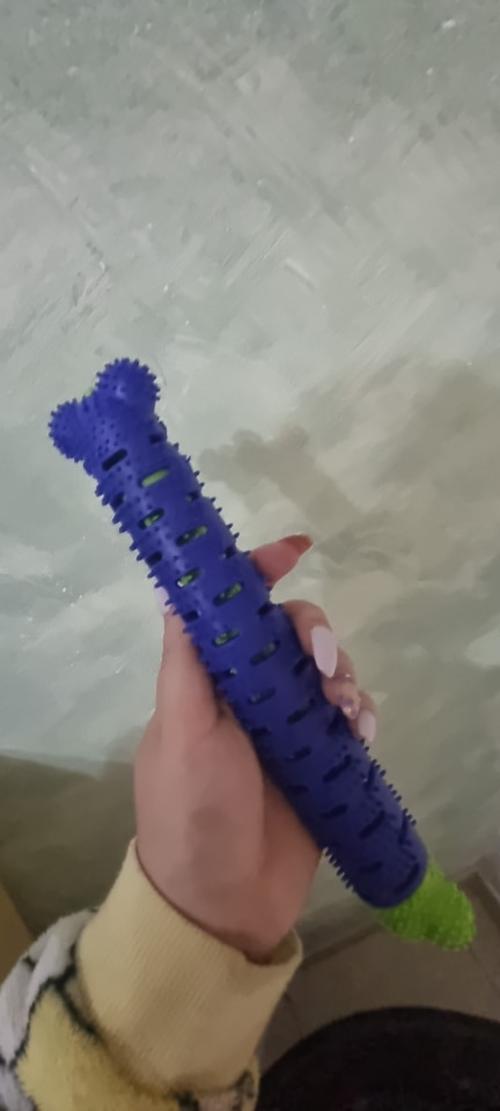 Bite-Resistant Rugby Dog Toy for Puppies with Molar Method photo review